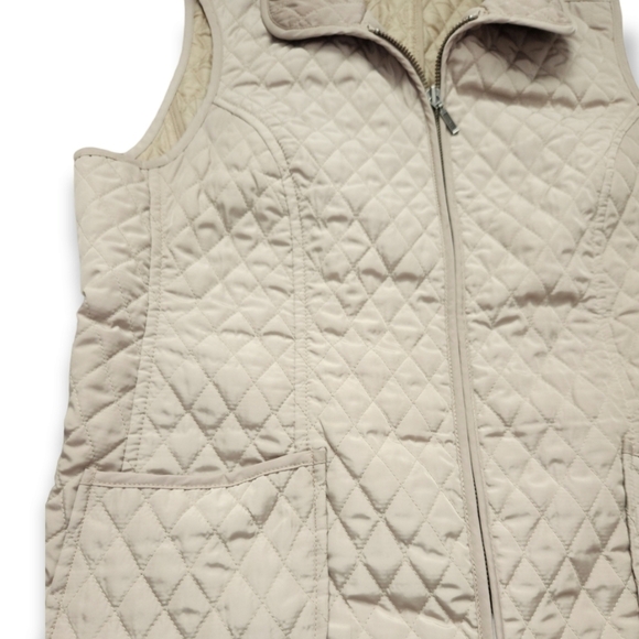 Talbots Petite Quilted Zip Vest - Picture 2 of 7